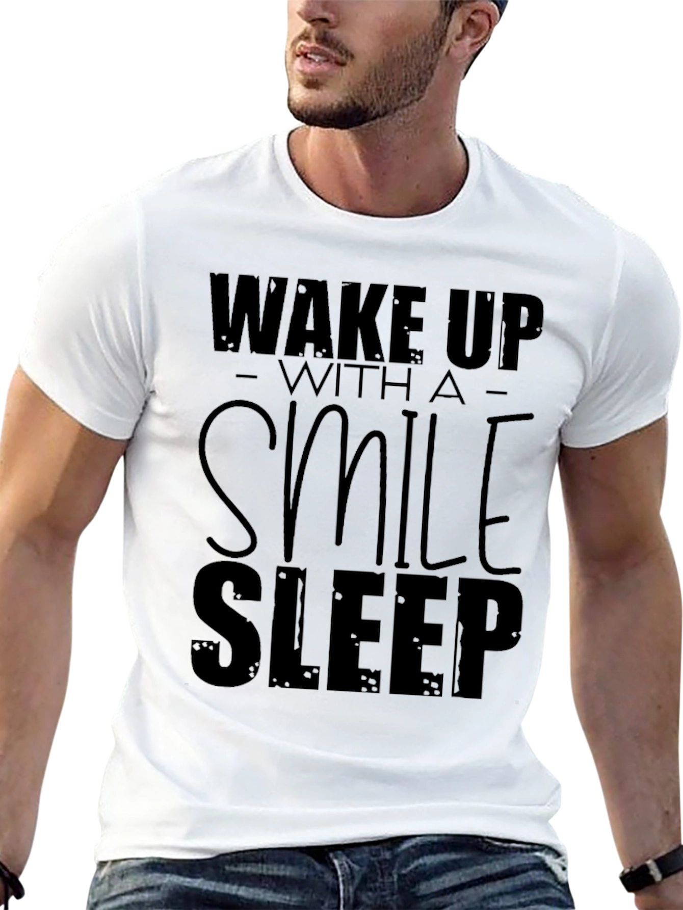 Wake Up With A Smile Graphic T-Shirt