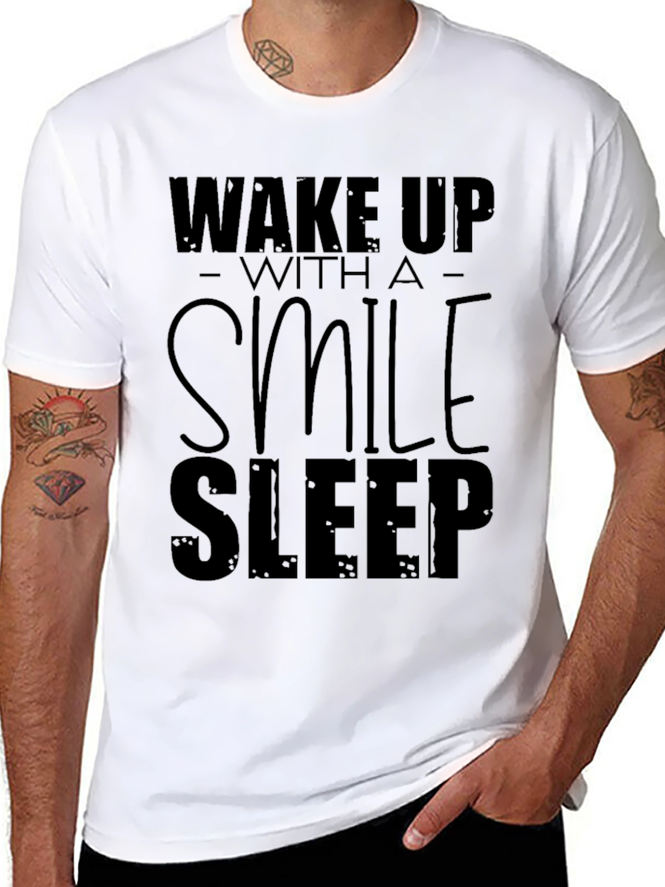 Wake Up With A Smile Graphic T-Shirt
