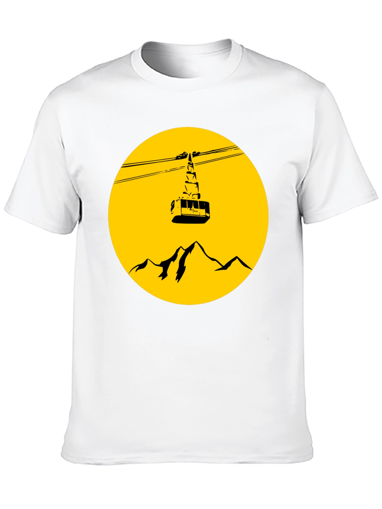 Mountain Gondola Graphic T-Shirt - Black