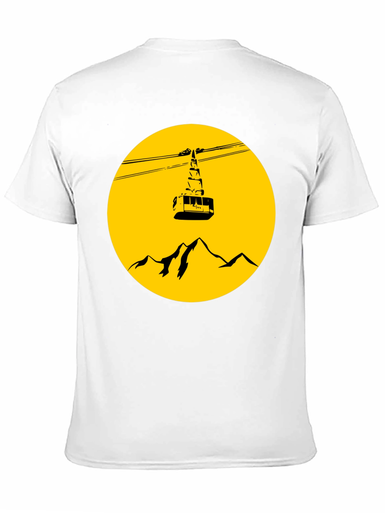 Mountain Gondola Graphic T-Shirt - Black