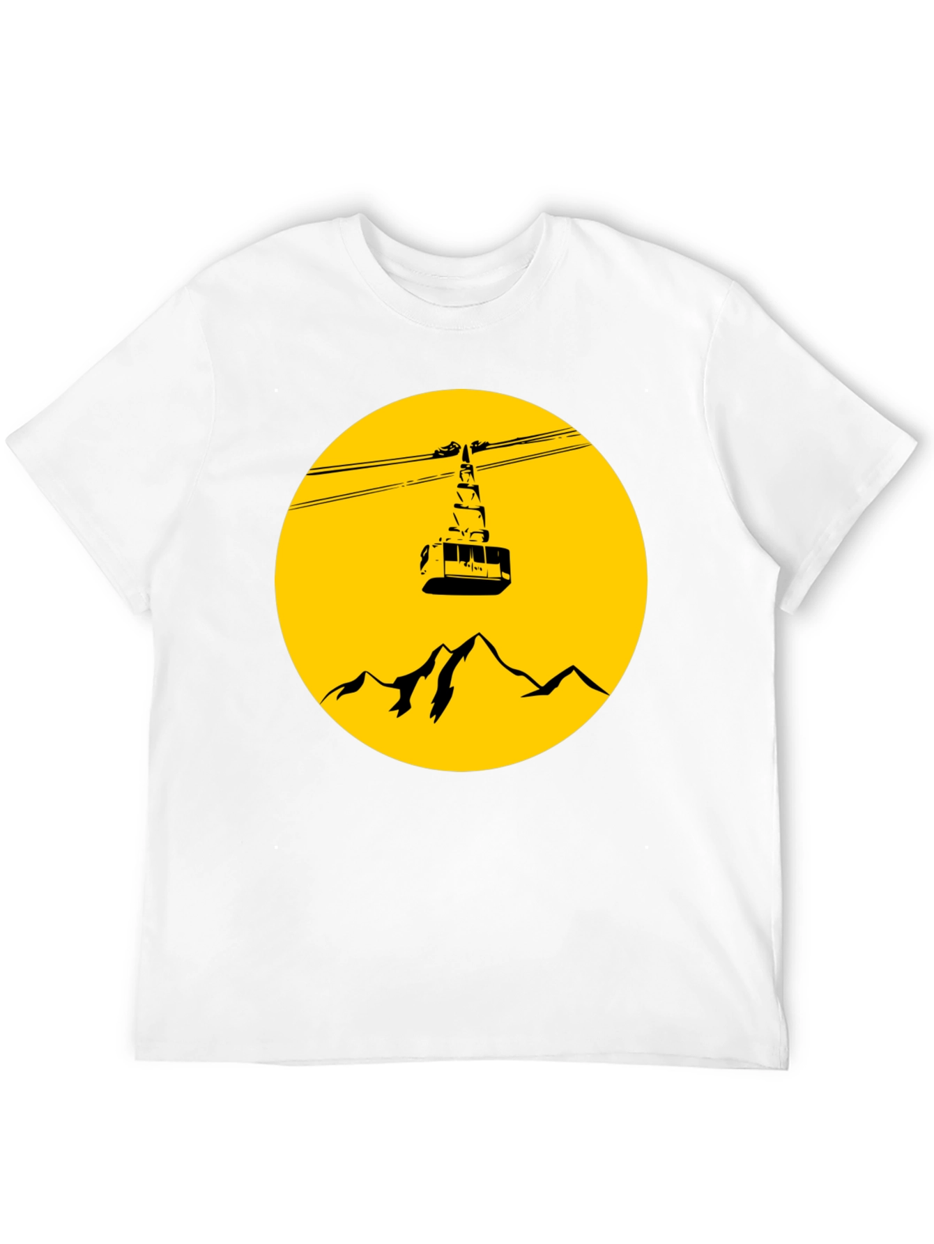 Mountain Gondola Graphic T-Shirt - Black