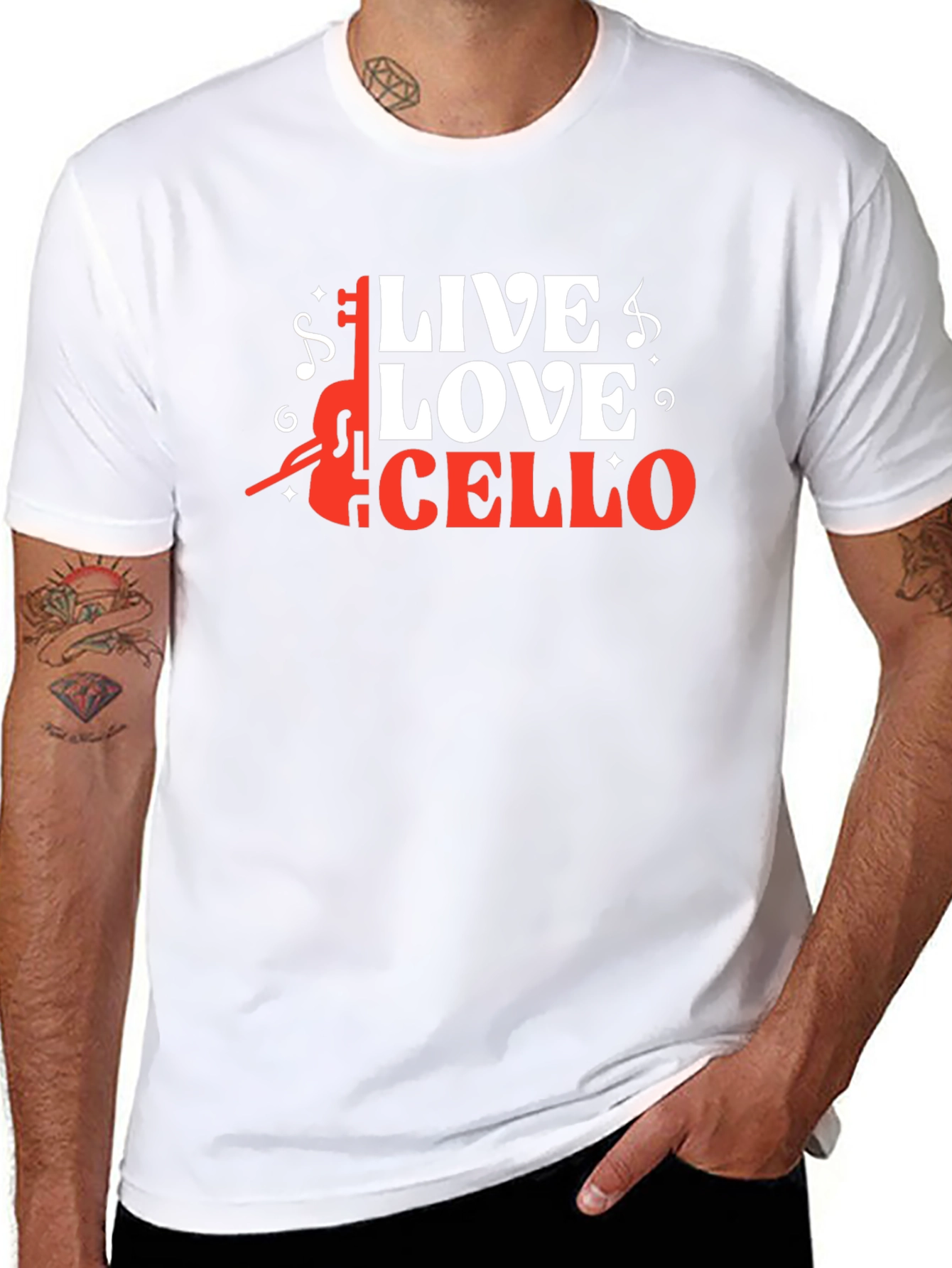 Live Love Cello Graphic Tee