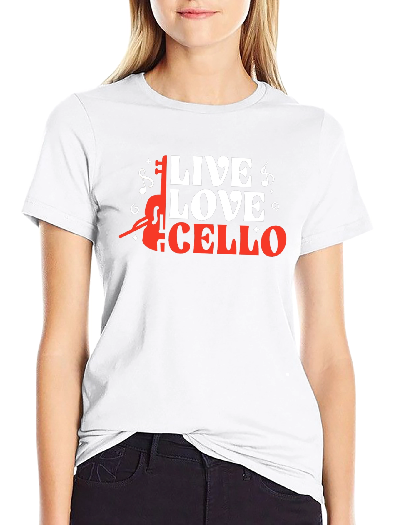 Live Love Cello Graphic Tee