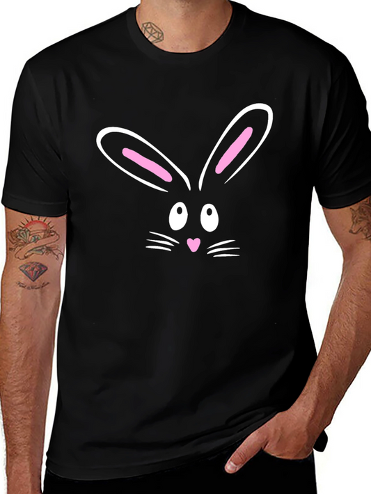Cute Bunny Face Graphic T-Shirt