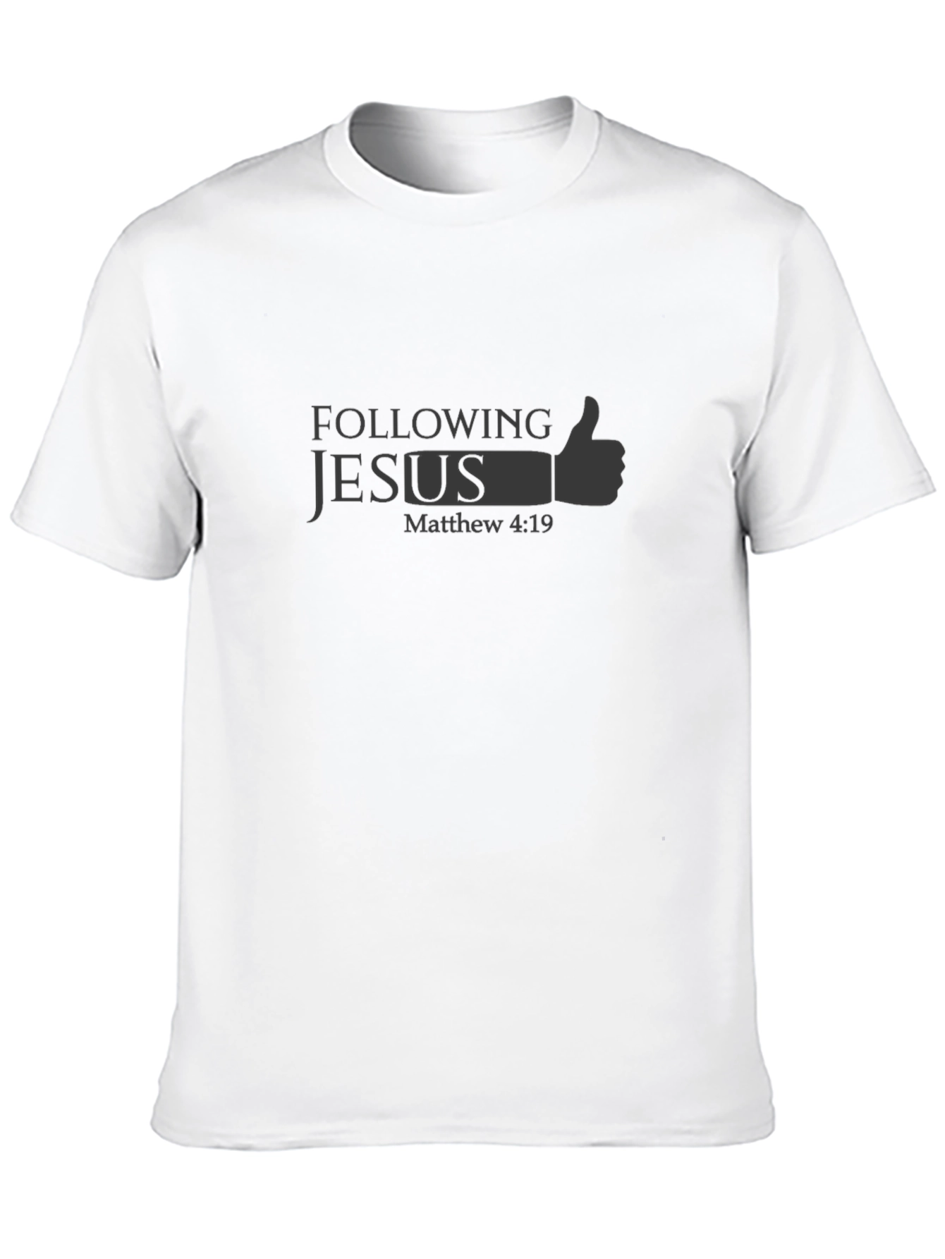 Following Jesus T-Shirt - Matthew 4:19 Religious Graphic Tee