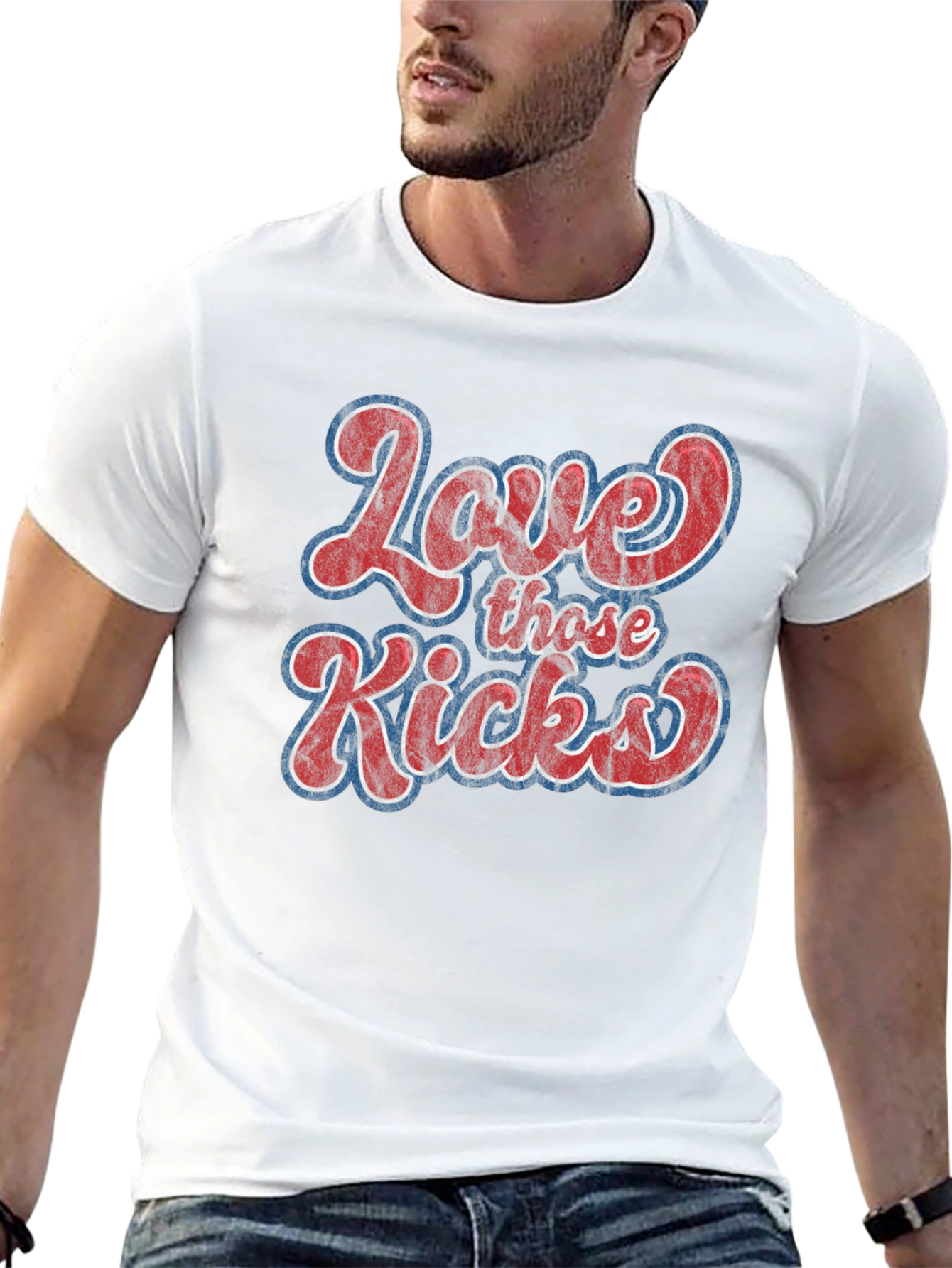 Love Those Kicks Graphic Tee - Retro Style