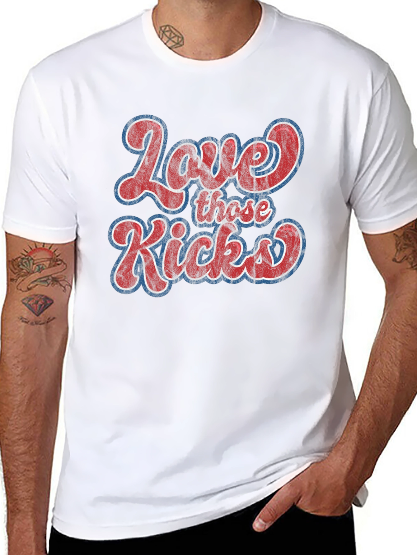 Love Those Kicks Graphic Tee - Retro Style