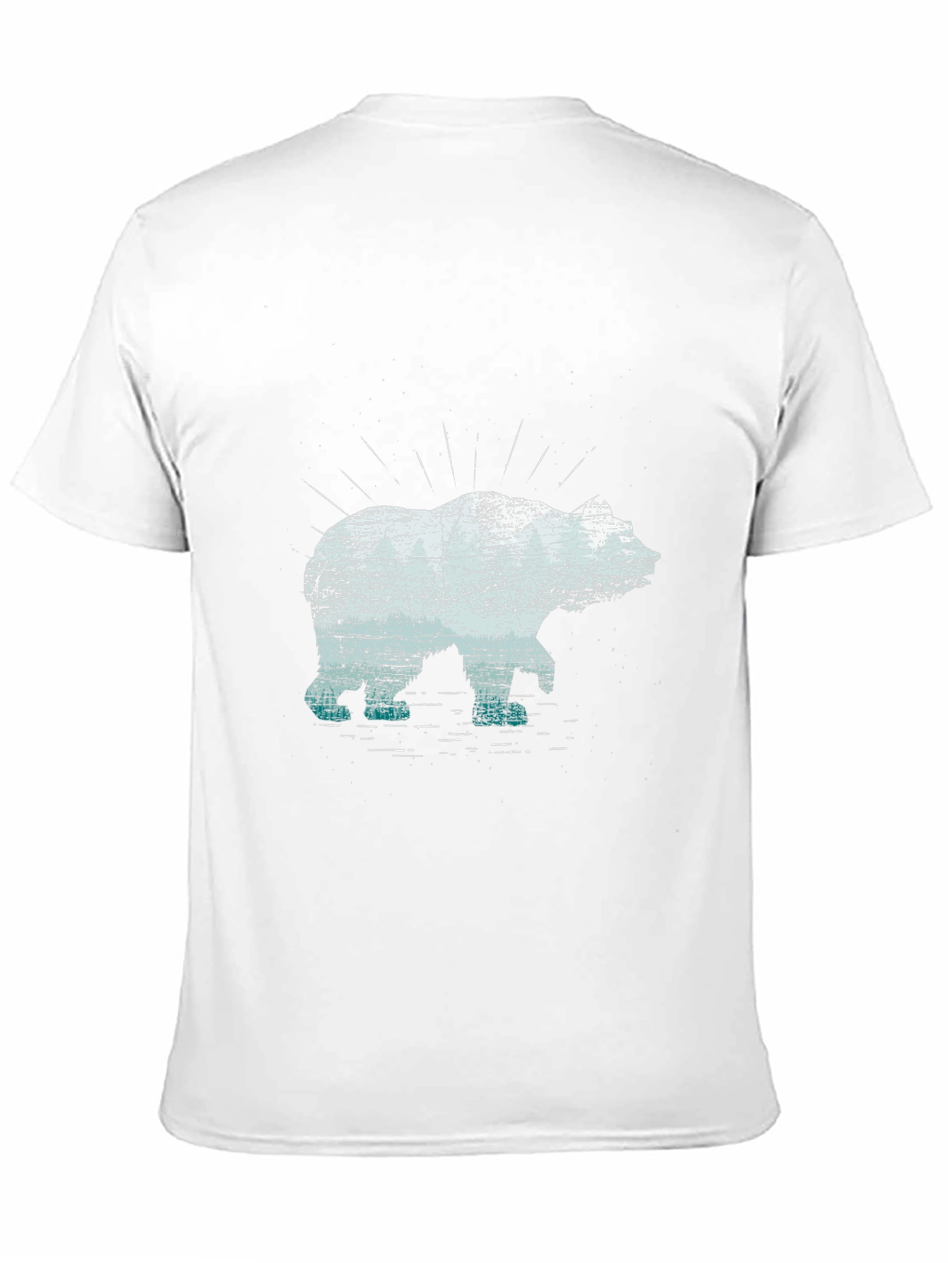 Bear Graphic Tee - Black Cotton Blend