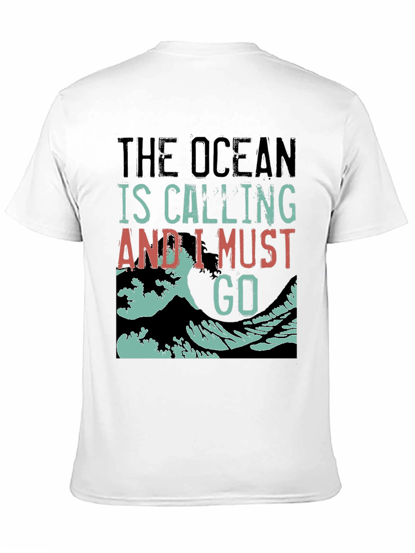 Ocean Calling Black Graphic Tee