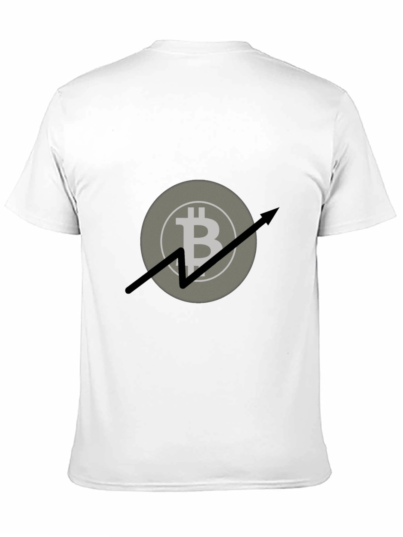 Bitcoin Upward Trend Graphic Tee - Black