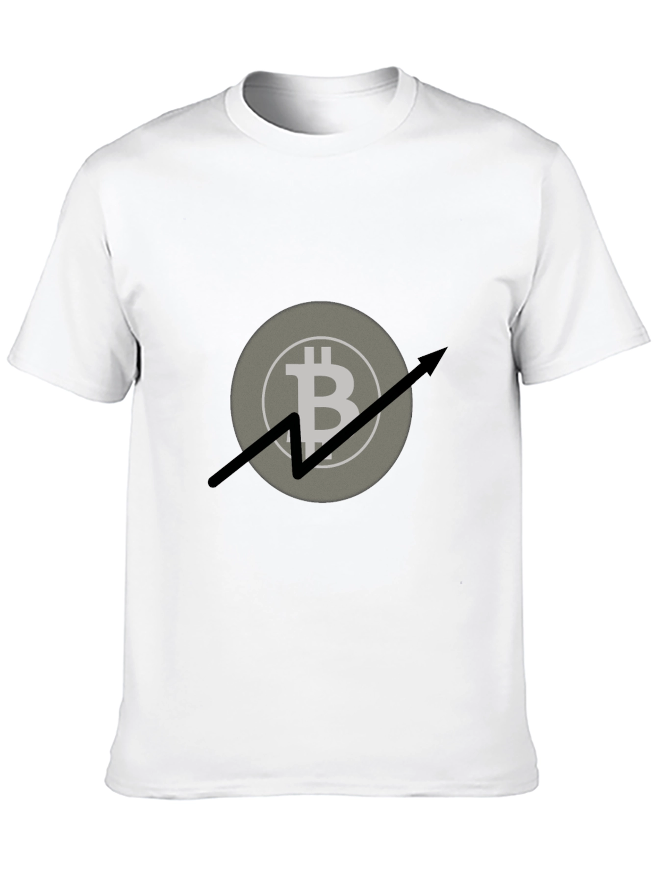 Bitcoin Upward Trend Graphic Tee - Black
