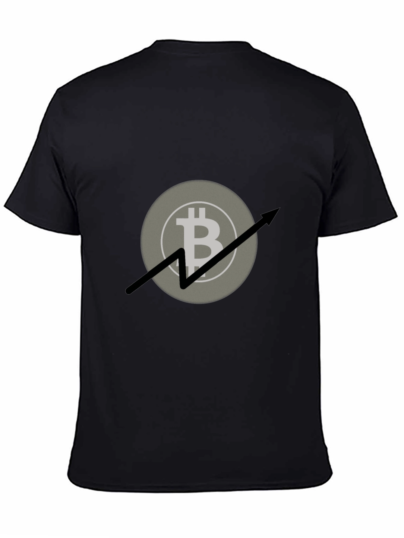 Bitcoin Upward Trend Graphic Tee - Black