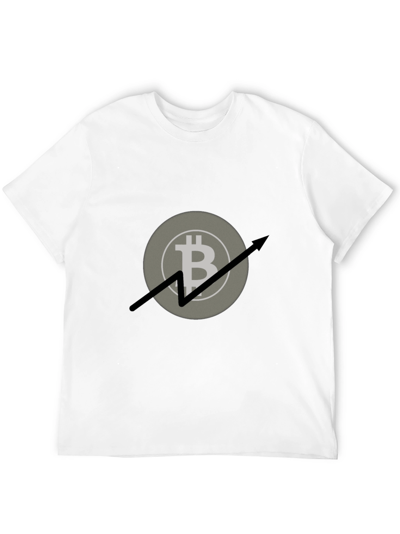 Bitcoin Upward Trend Graphic Tee - Black