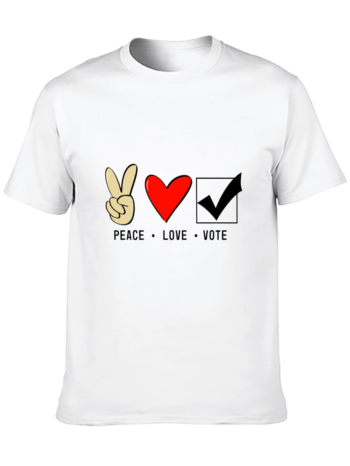 Peace Love Vote Graphic T-Shirt
