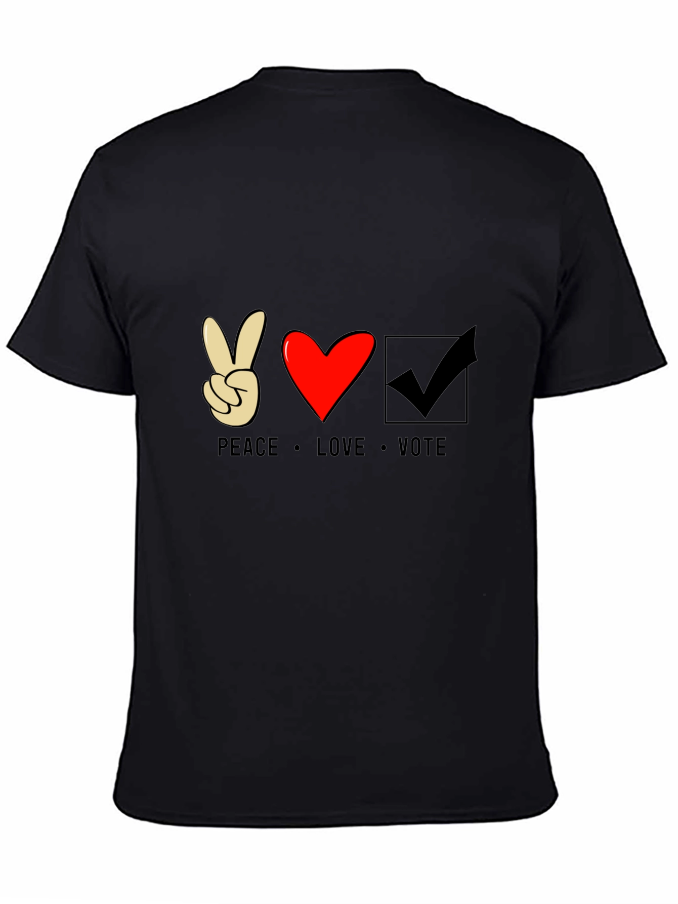 Peace Love Vote Graphic T-Shirt