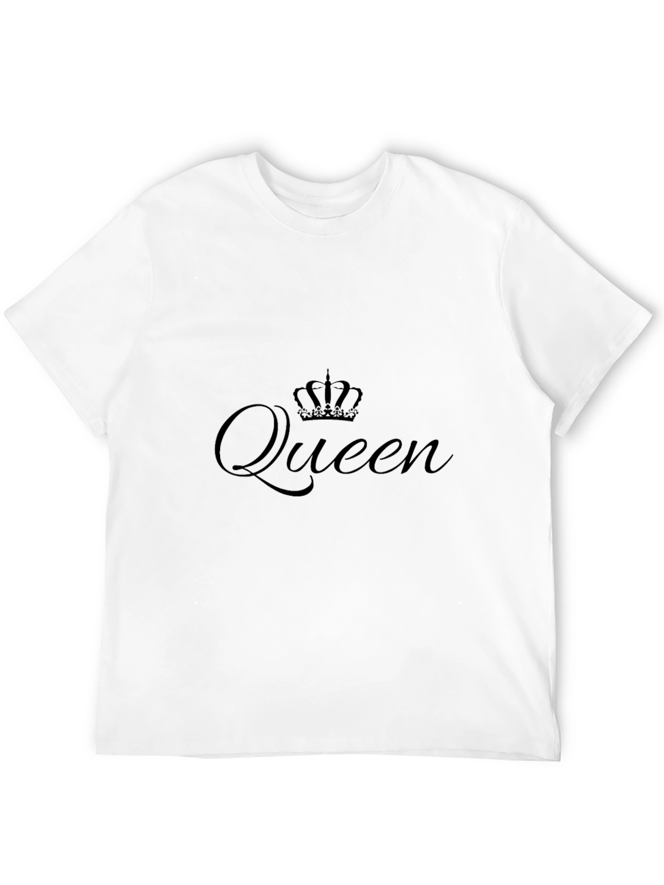 Queen Crown Graphic Black T-Shirt