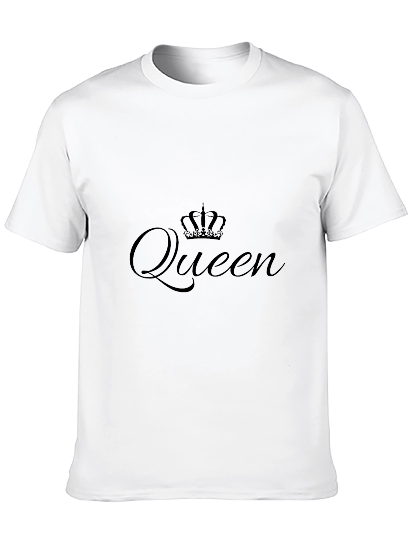 Queen Crown Graphic Black T-Shirt