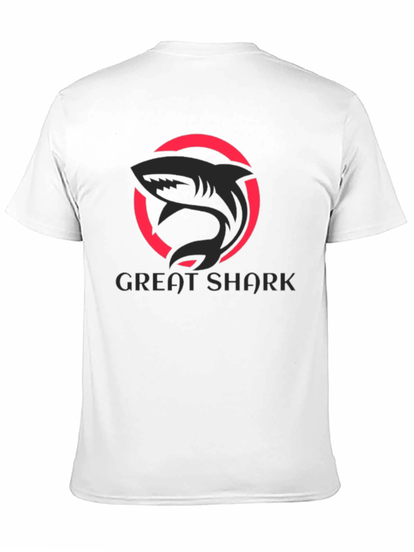 Great Shark Graphic Tee - Stylish Black Cotton T-Shirt