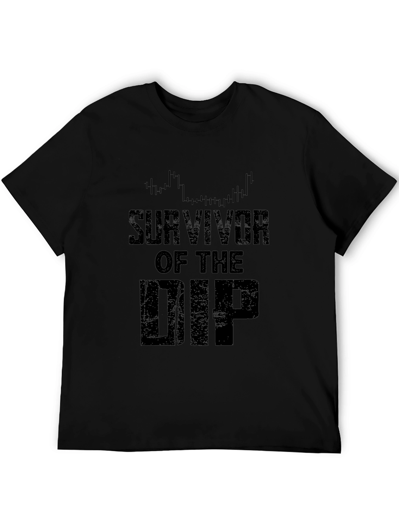 Survivor of The Dip Black Graphic Tee