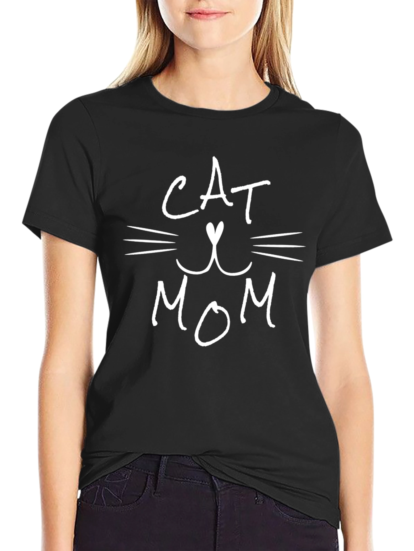 Cat Mom T-Shirt - Cute Graphic Tee