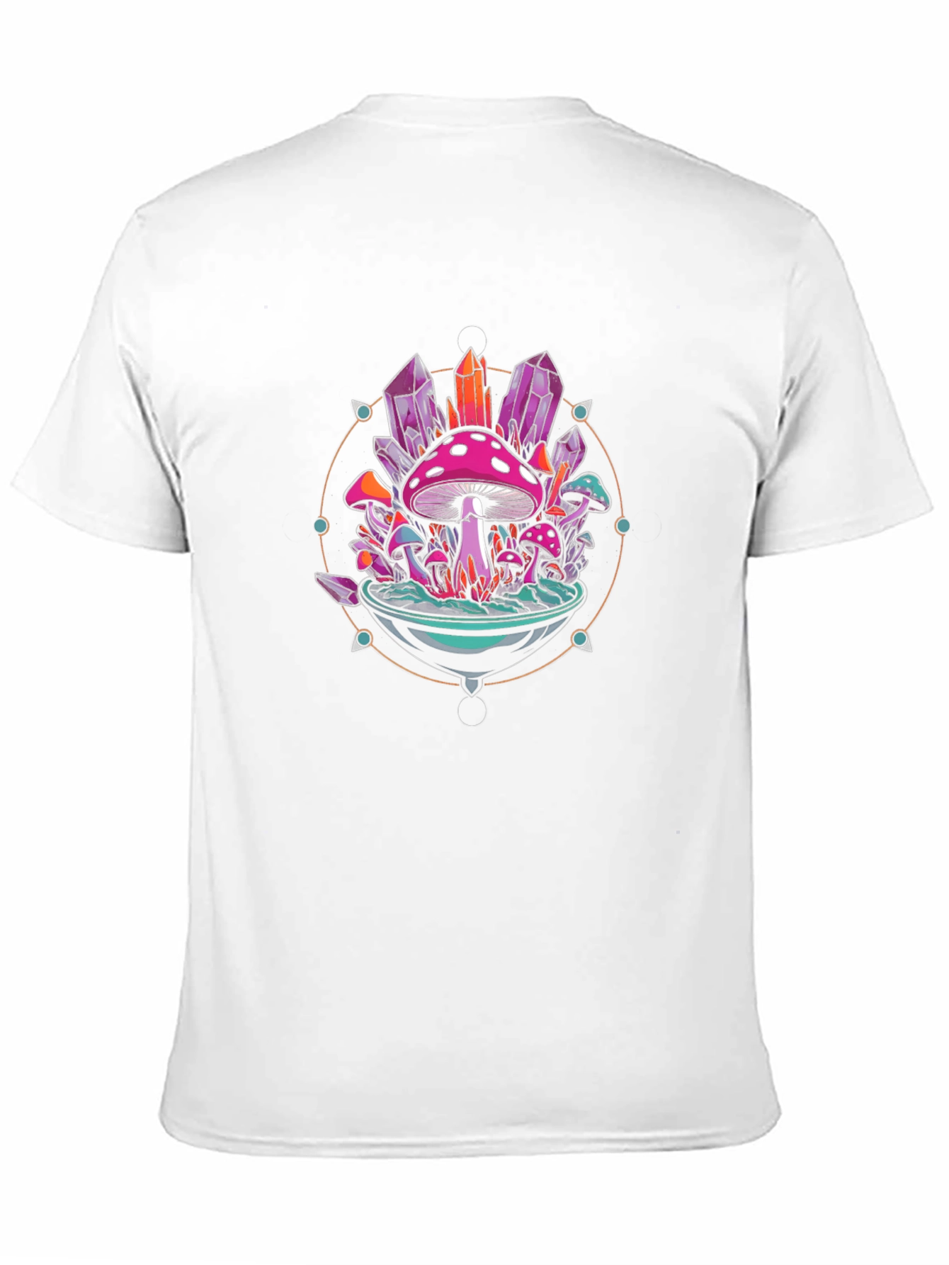 Mystical Mushroom Crystal Graphic Tee