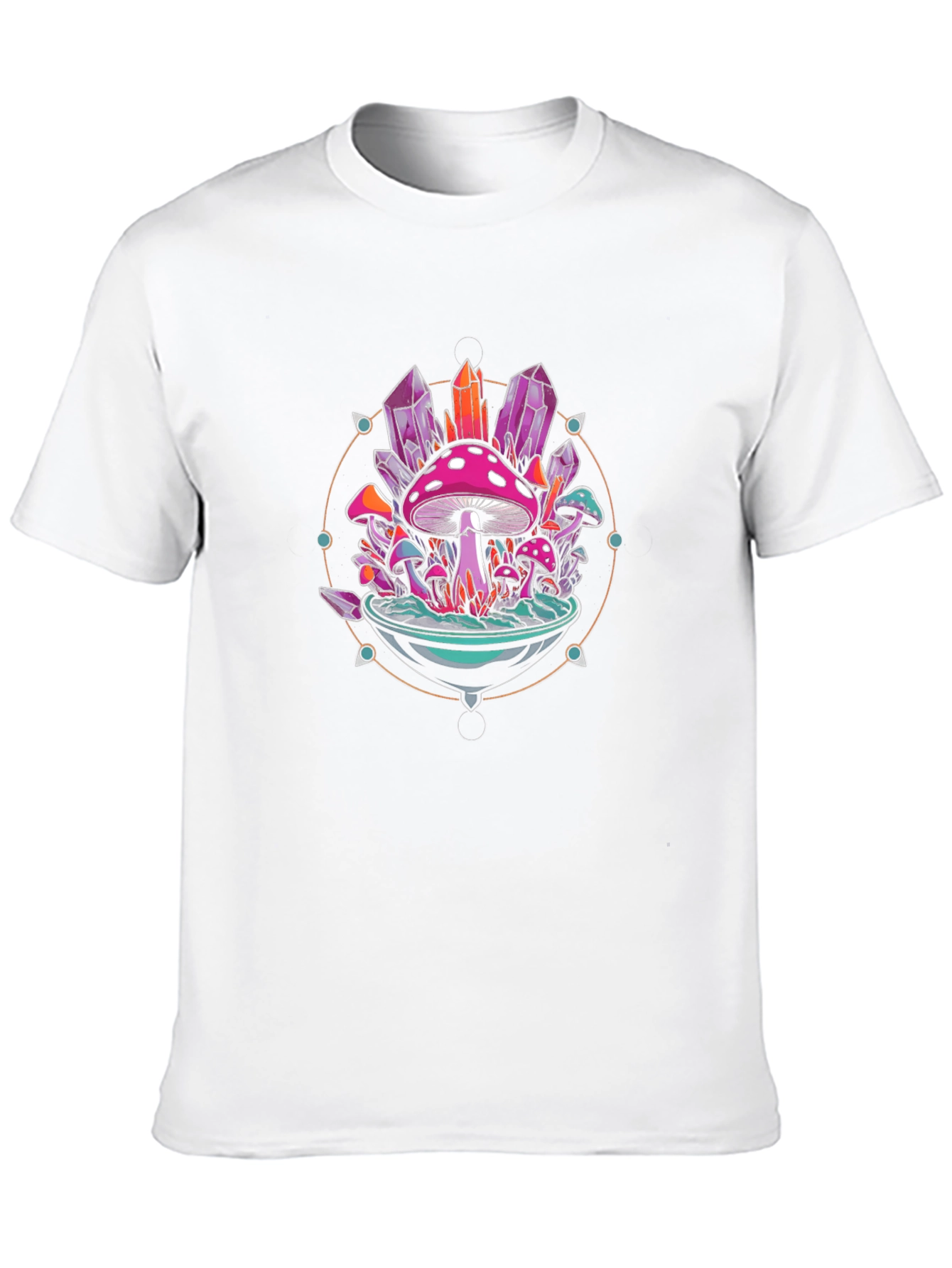 Mystical Mushroom Crystal Graphic Tee