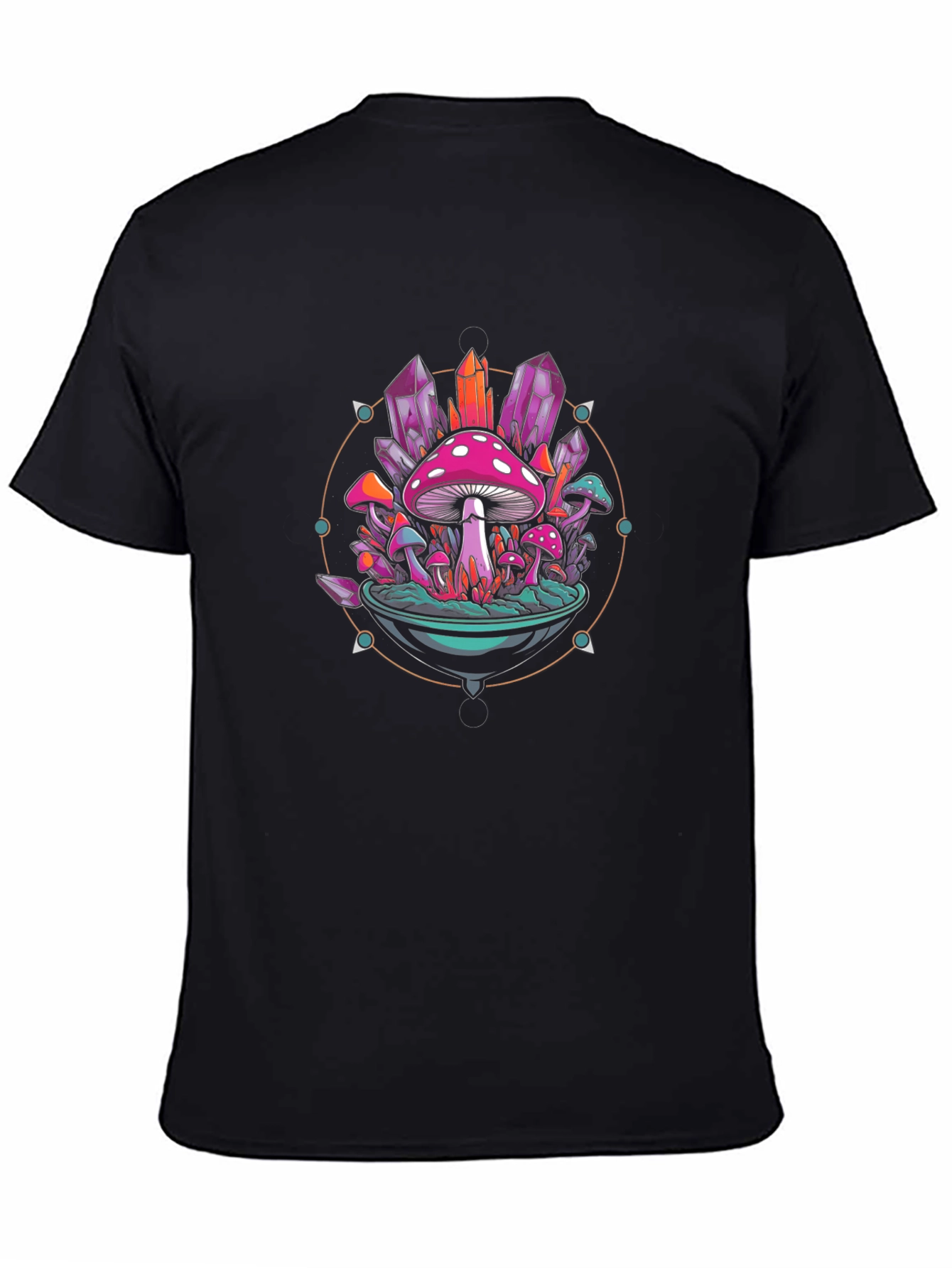 Mystical Mushroom Crystal Graphic Tee