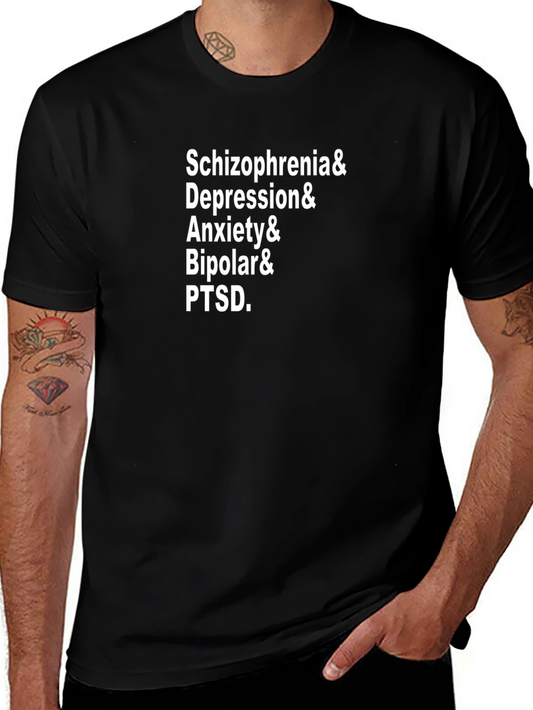Mental Health Awareness T-Shirt: Schizophrenia Depression PTSD