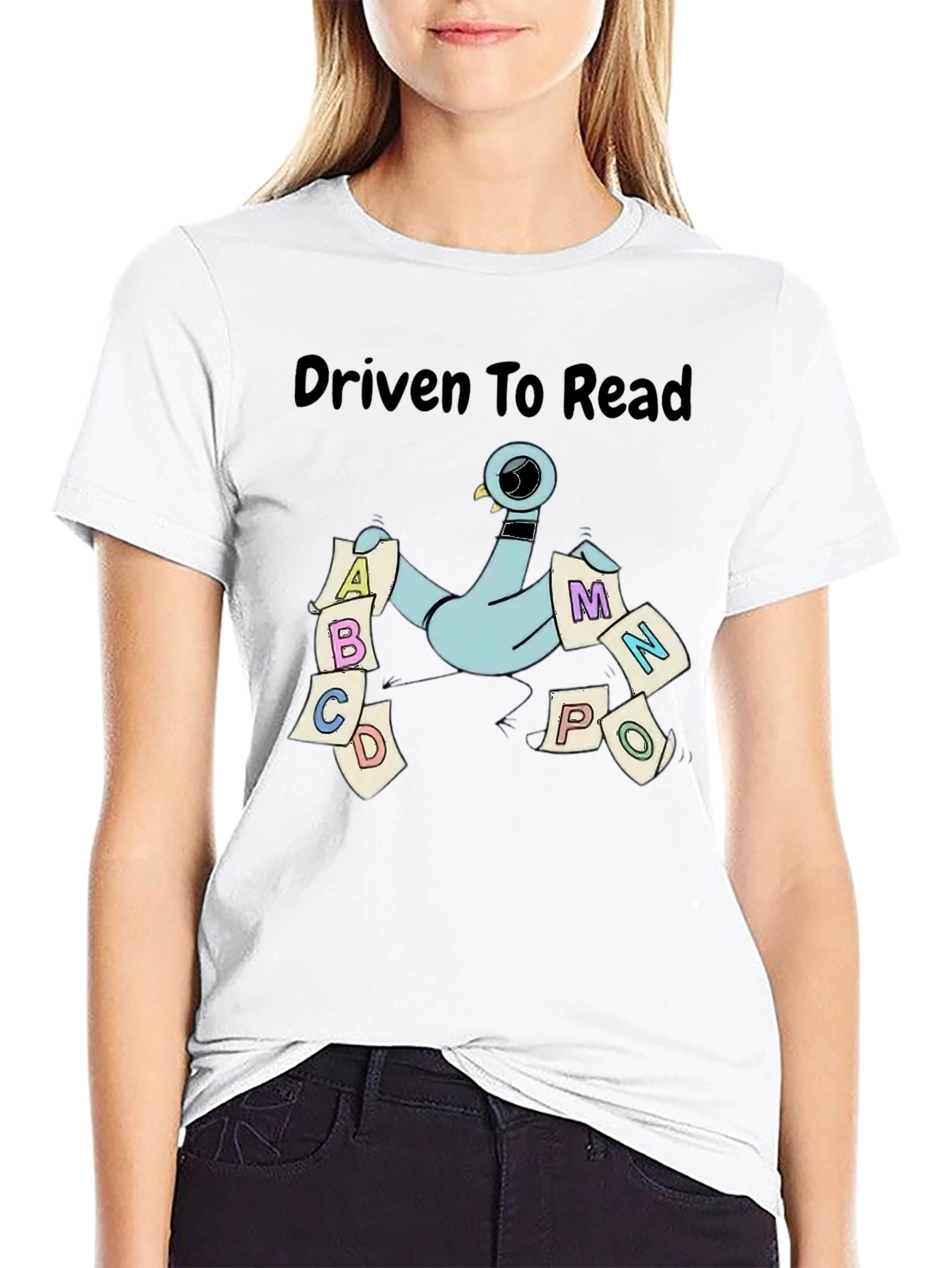 Driven to Read Pigeon T-Shirt