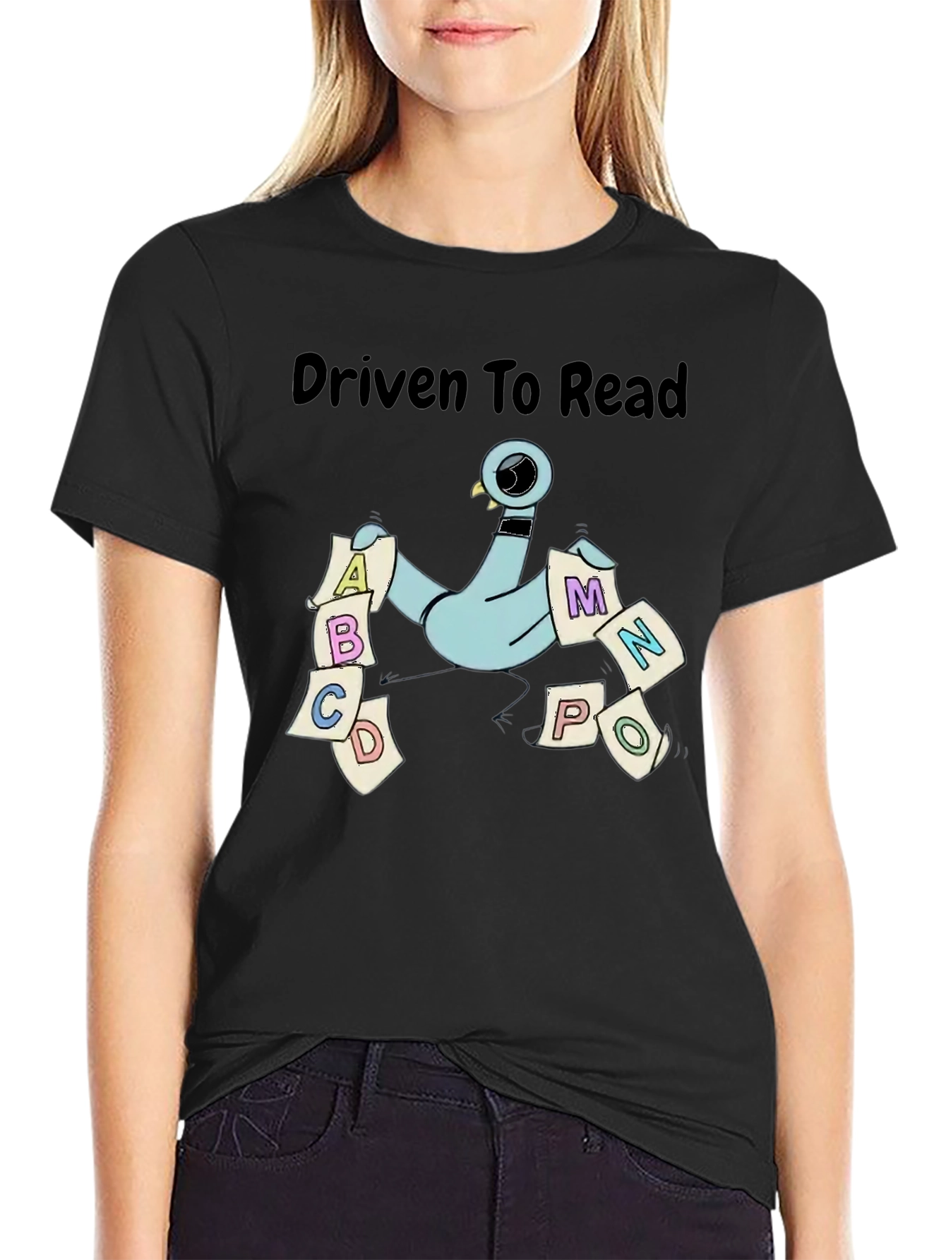 Driven to Read Pigeon T-Shirt