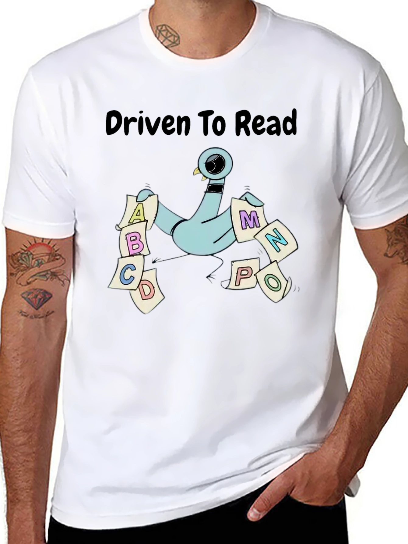 Driven to Read Pigeon T-Shirt