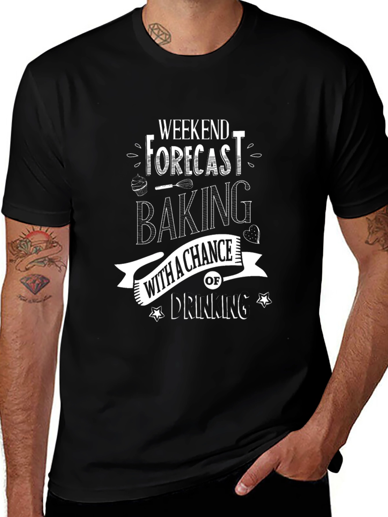 Baking & Drinking Weekend Forecast T-Shirt