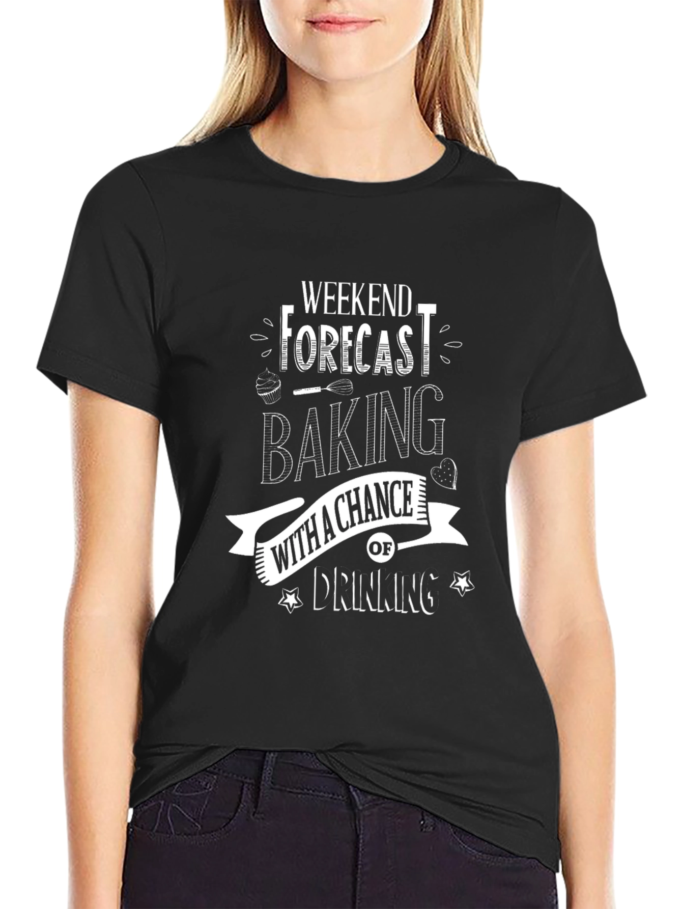 Baking & Drinking Weekend Forecast T-Shirt
