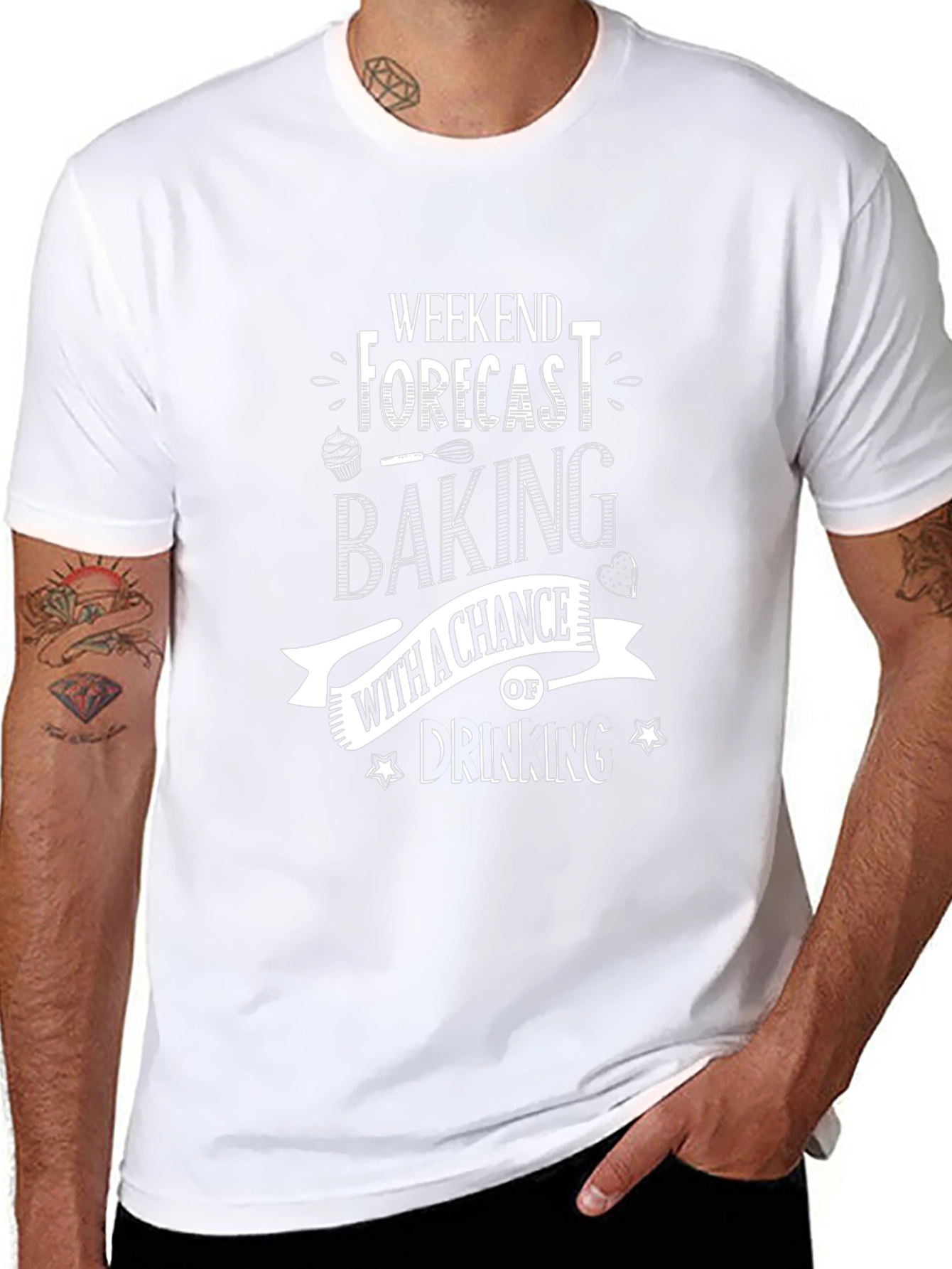 Baking & Drinking Weekend Forecast T-Shirt