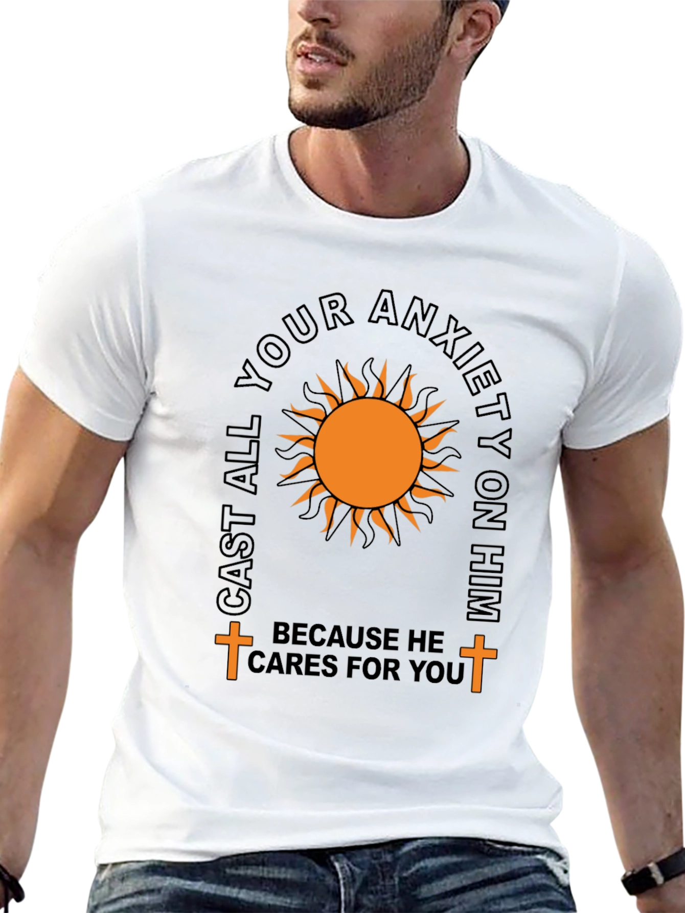 Cast Your Anxiety T-Shirt: Comfort & Faith