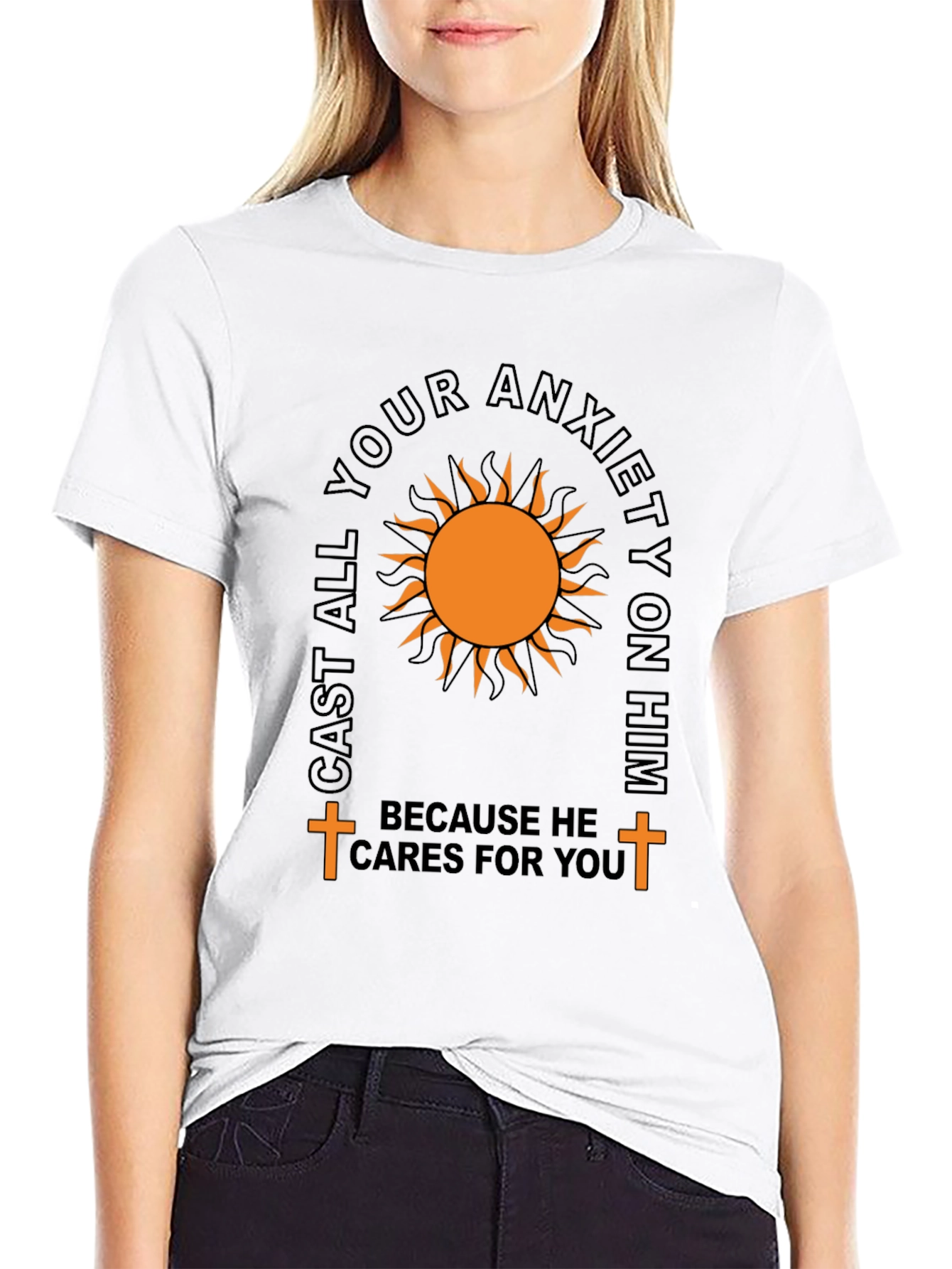 Cast Your Anxiety T-Shirt: Comfort & Faith