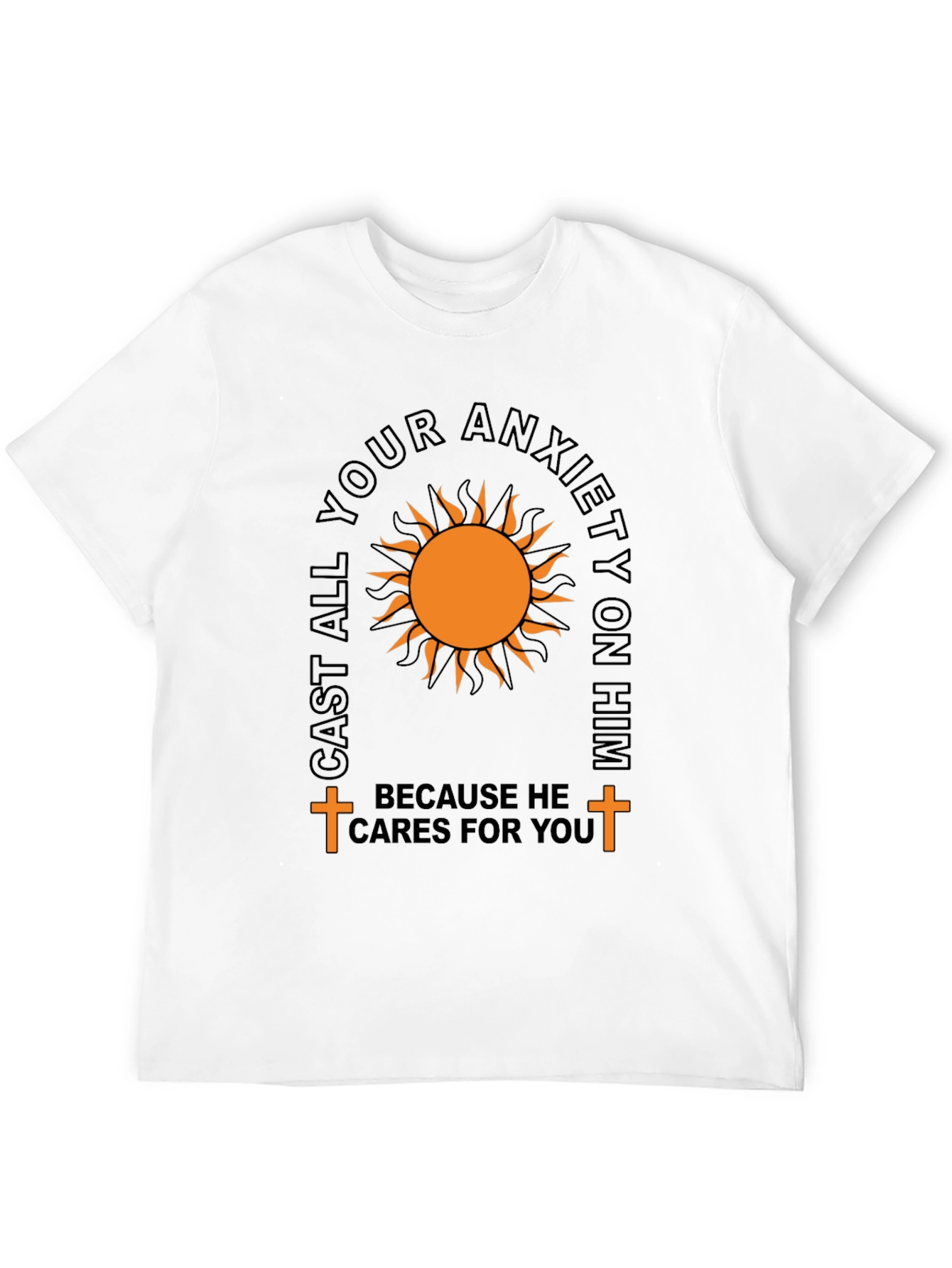 Cast Your Anxiety T-Shirt: Comfort & Faith