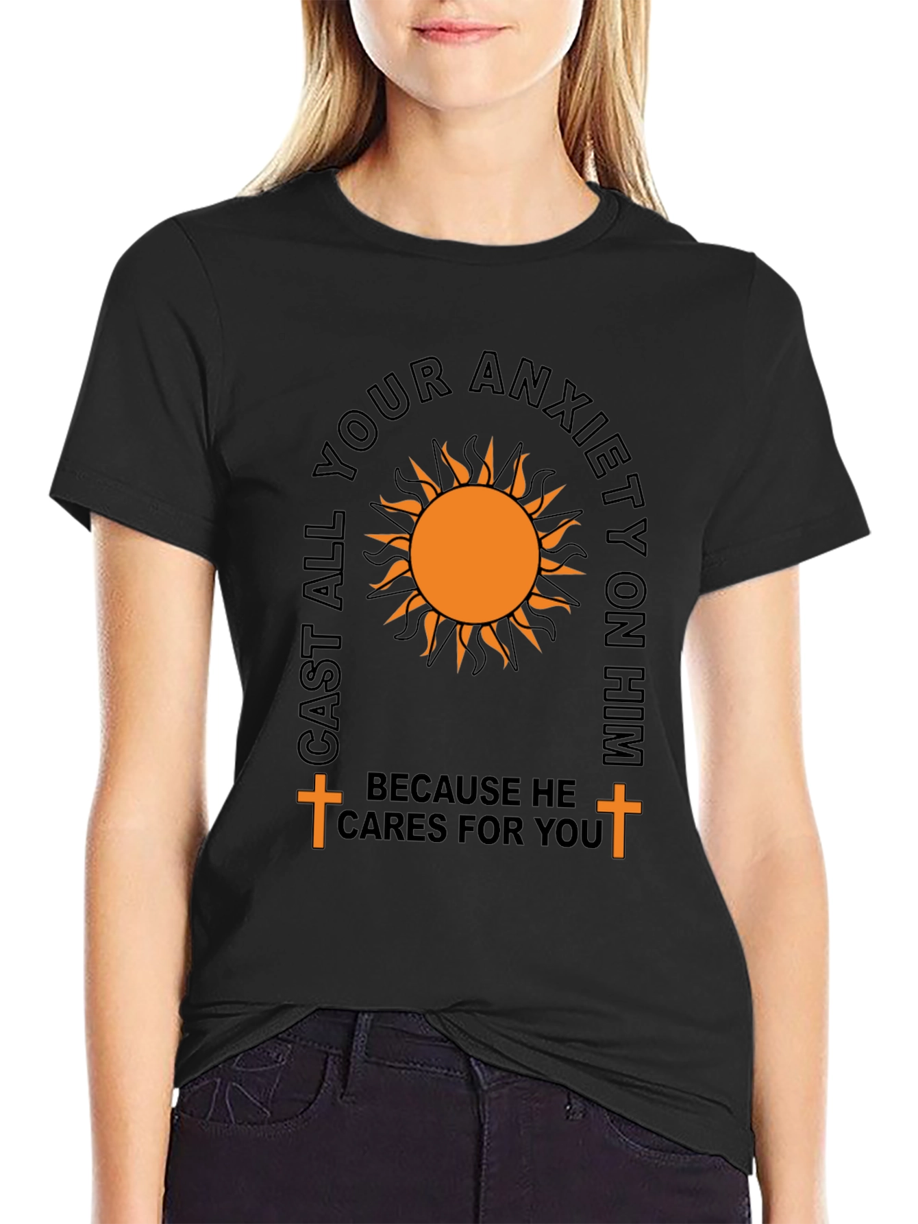 Cast Your Anxiety T-Shirt: Comfort & Faith