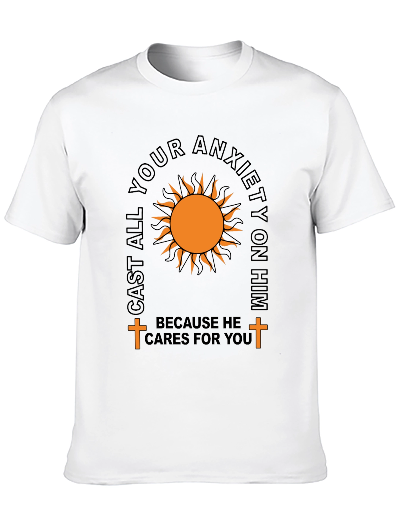 Cast Your Anxiety T-Shirt: Comfort & Faith