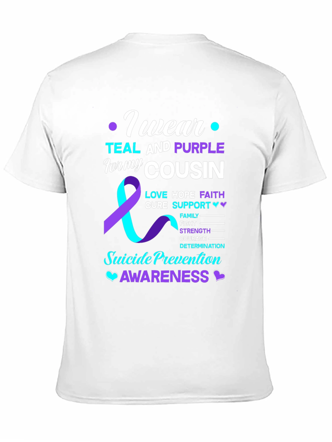 Teal & Purple Suicide Prevention Awareness T-Shirt