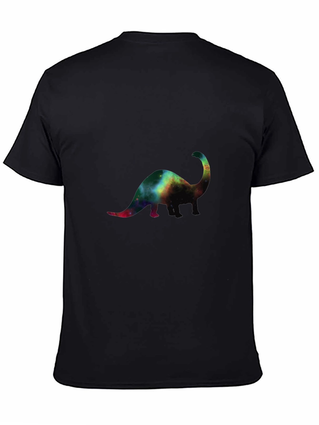Galaxy Dinosaur Black T-Shirt