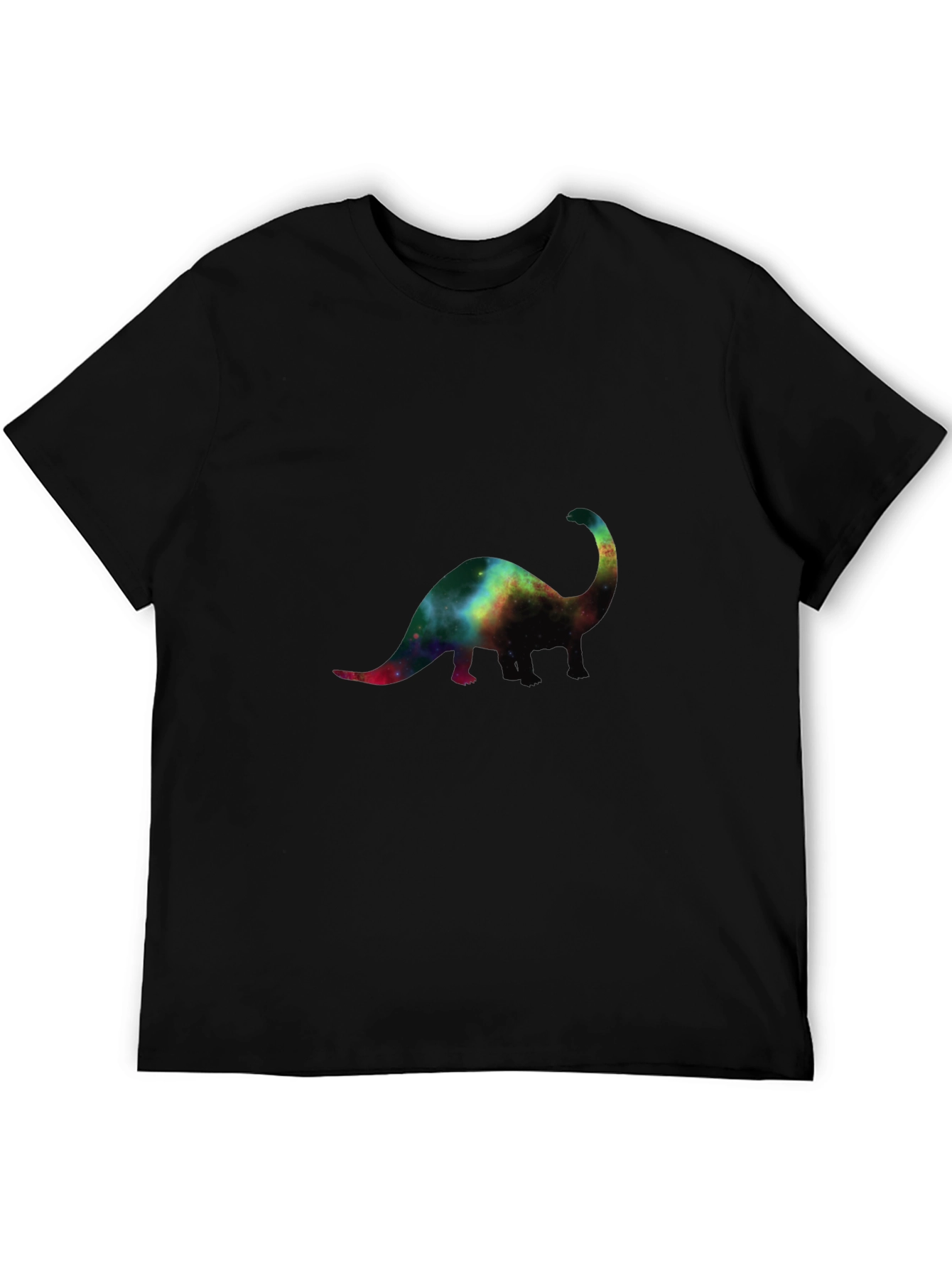 Galaxy Dinosaur Black T-Shirt