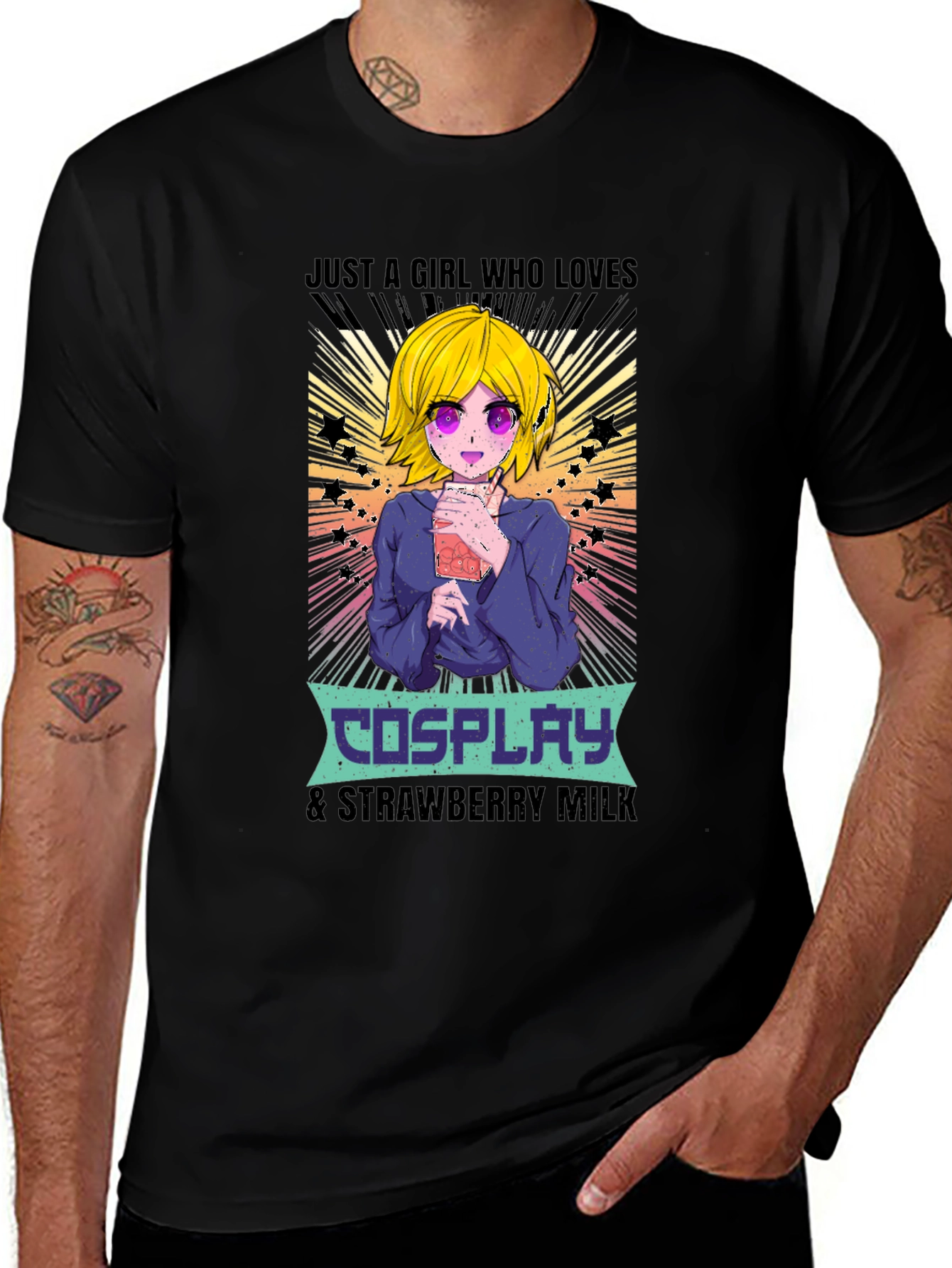 Cosplay & Strawberry Milk Anime T-Shirt