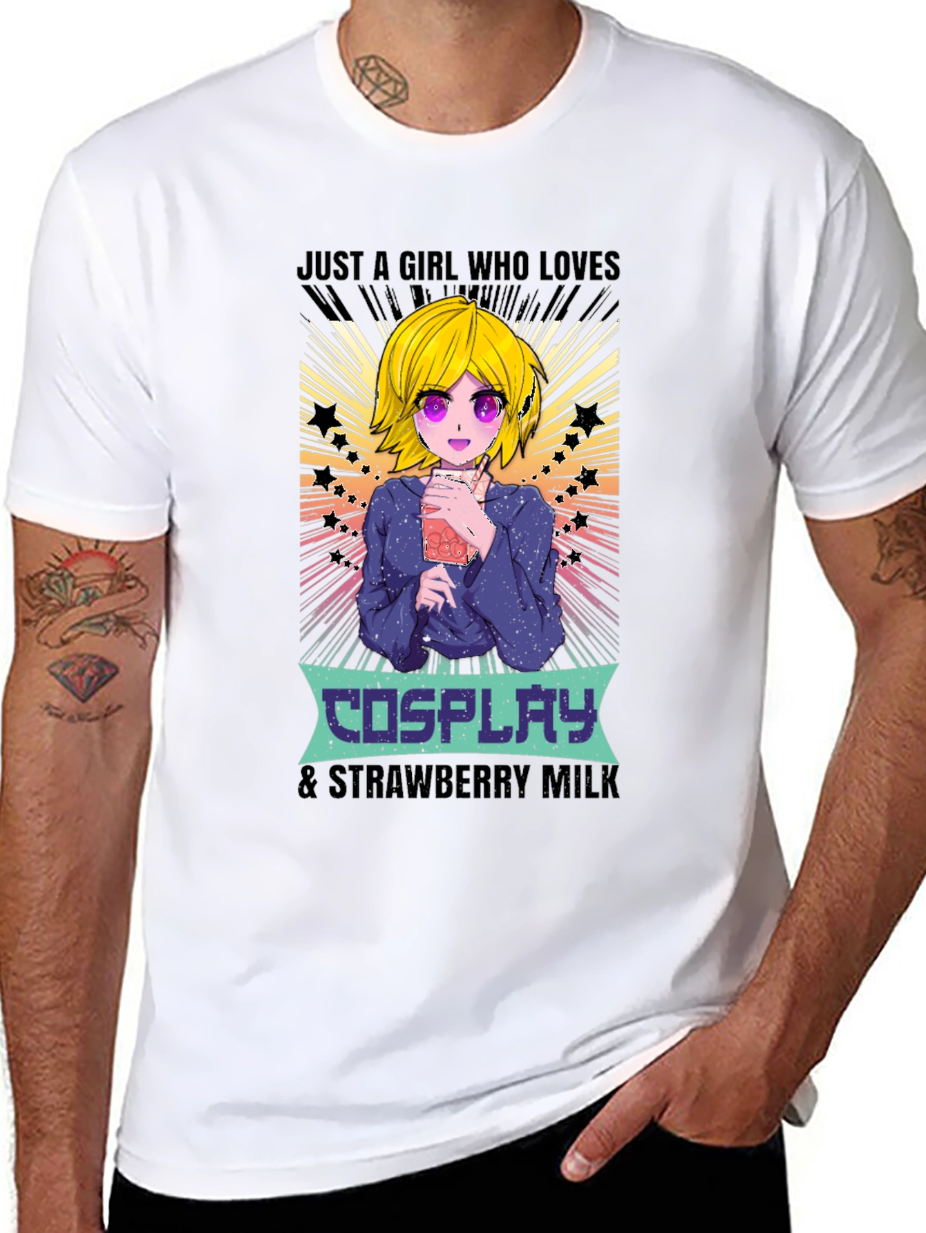 Cosplay & Strawberry Milk Anime T-Shirt