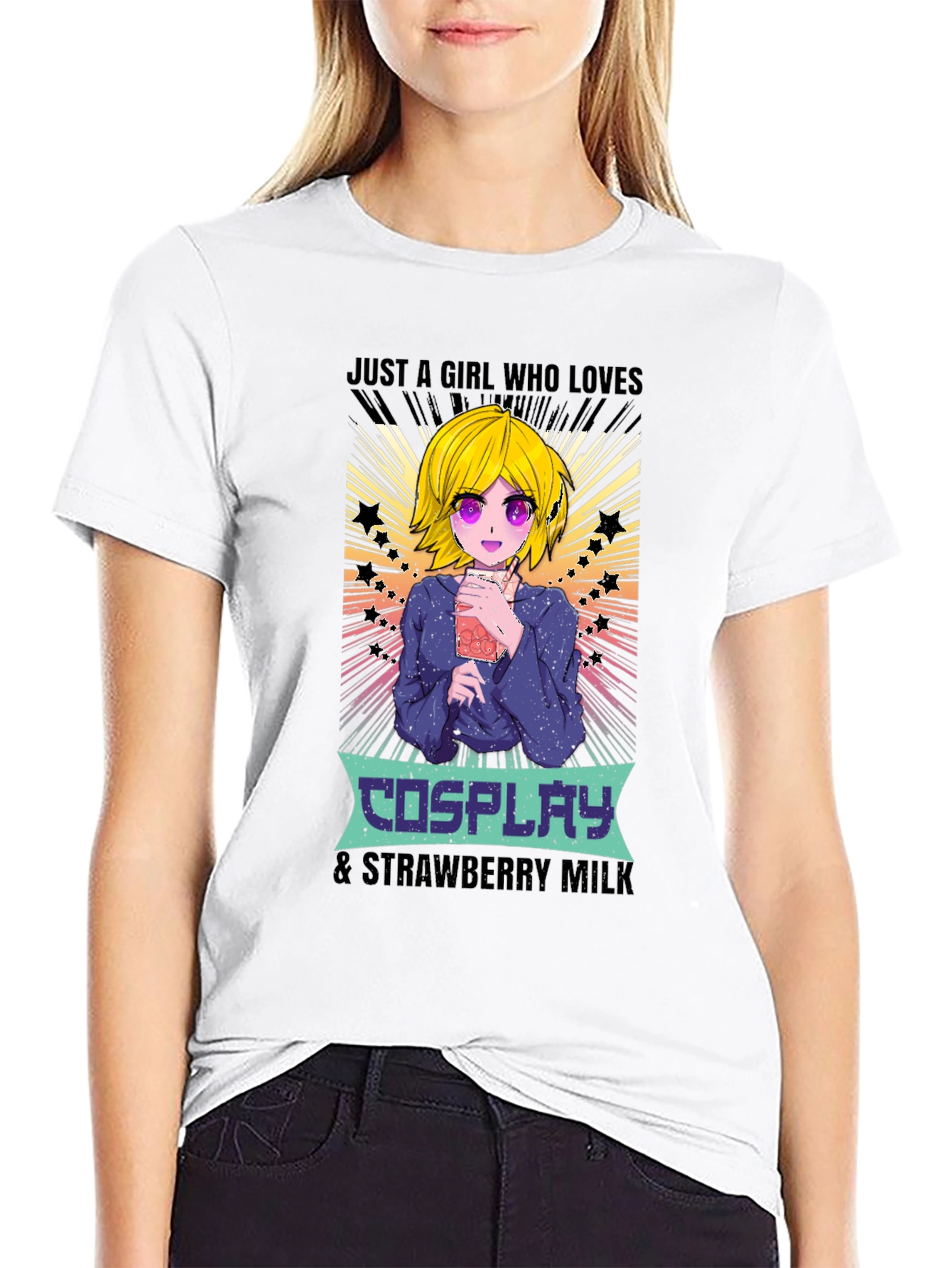 Cosplay & Strawberry Milk Anime T-Shirt