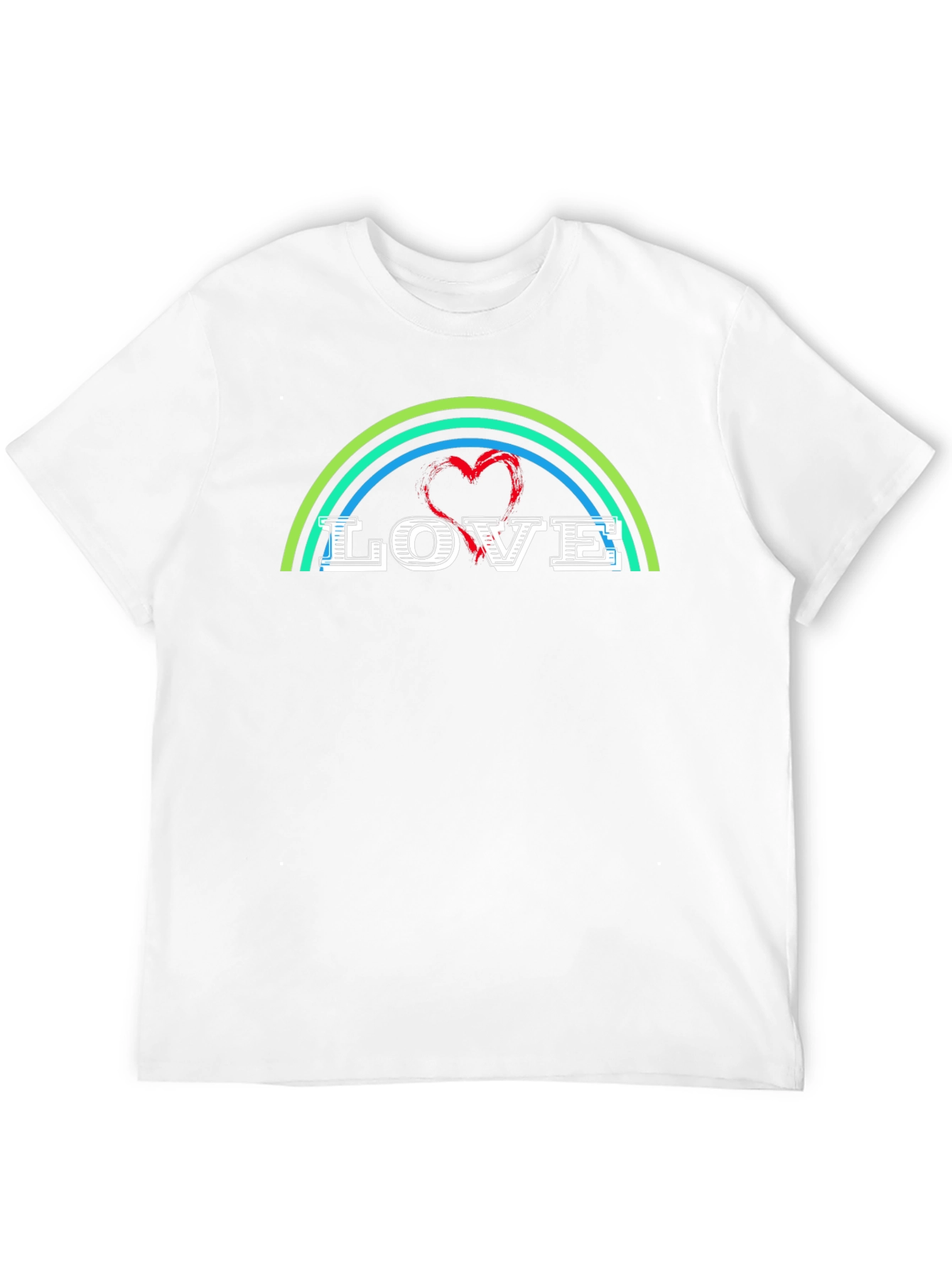 Love Rainbow Graphic Tee - Stylish & Trendy
