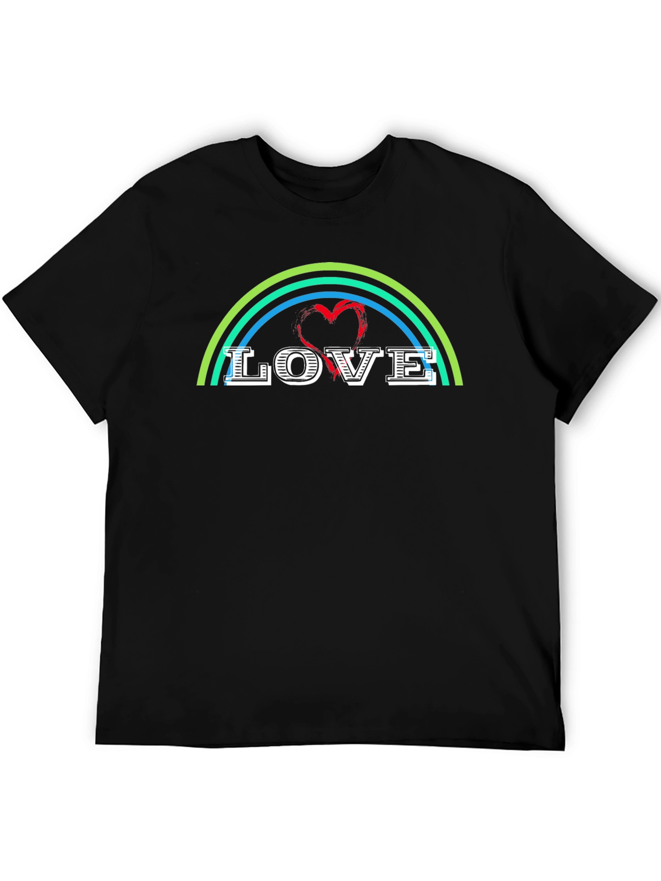 Love Rainbow Graphic Tee - Stylish & Trendy