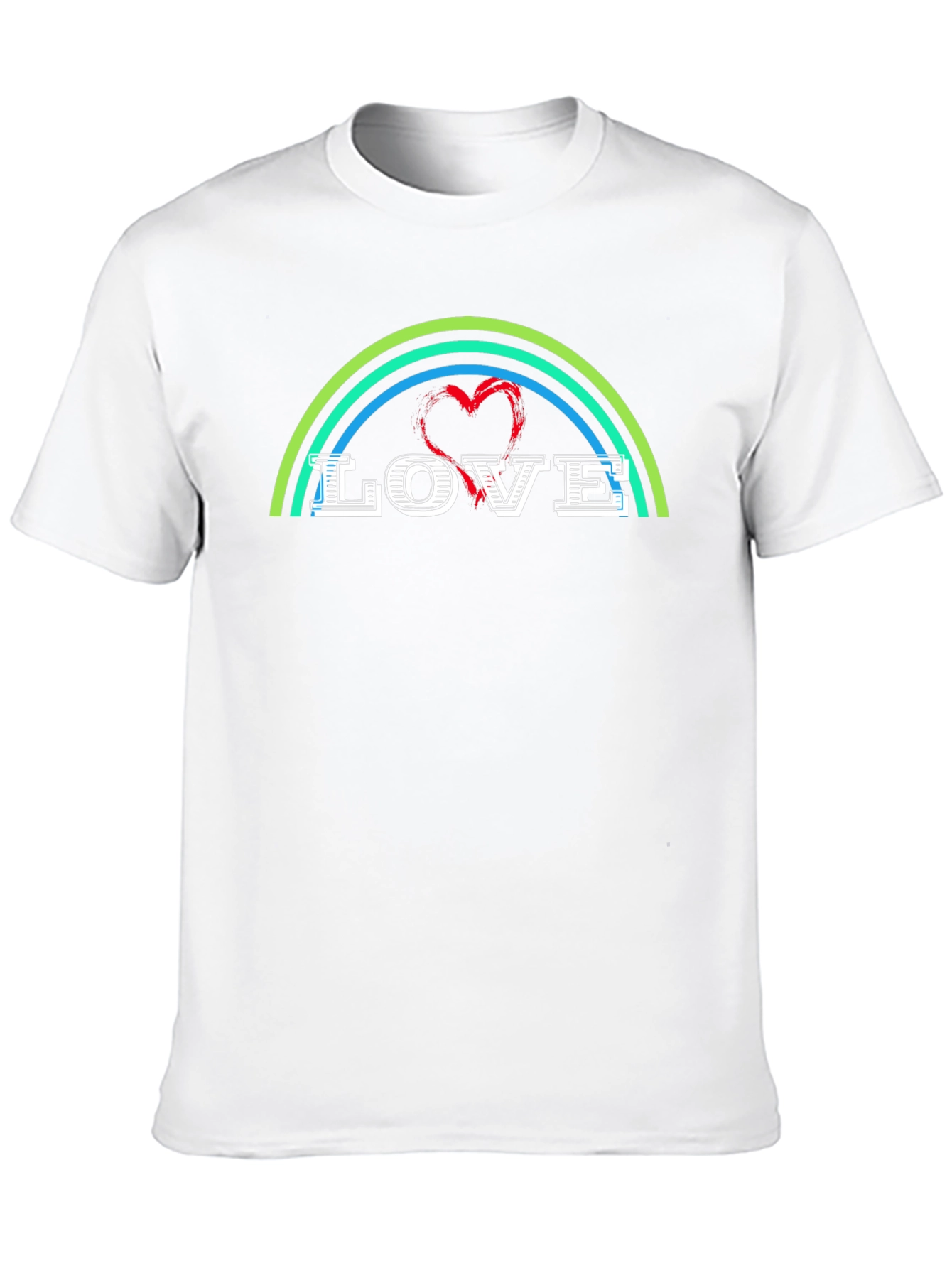 Love Rainbow Graphic Tee - Stylish & Trendy
