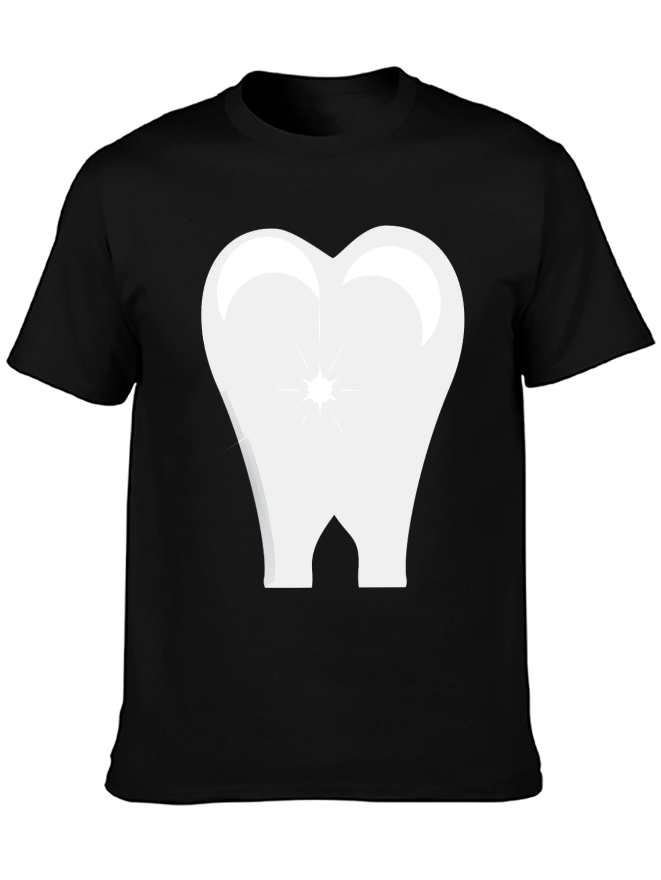 Tooth Graphic Black T-Shirt
