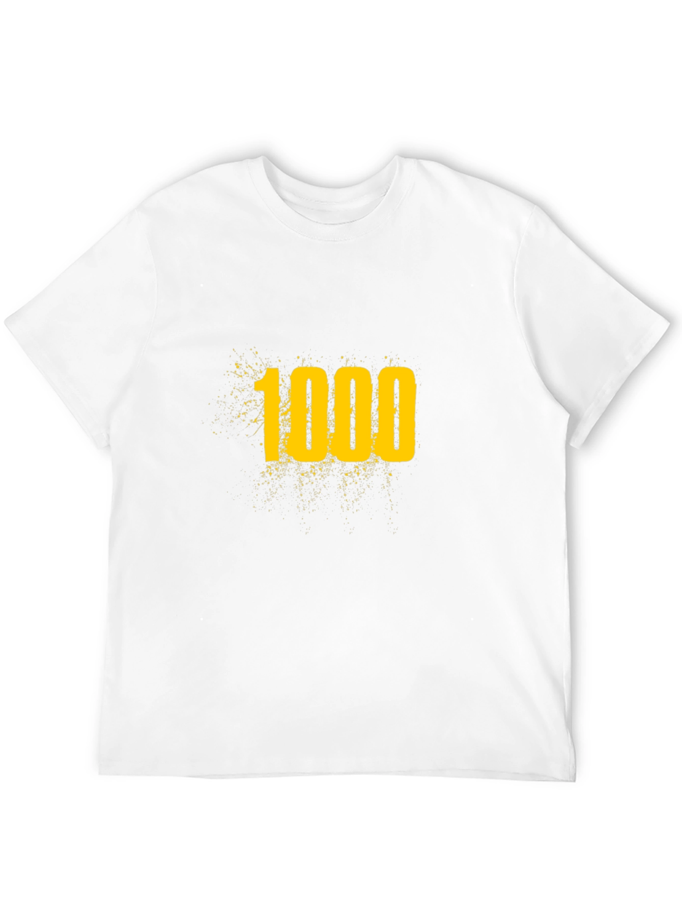 1000 Graphic Tee - Black Cotton T-Shirt